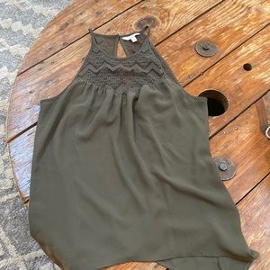 Olive green top